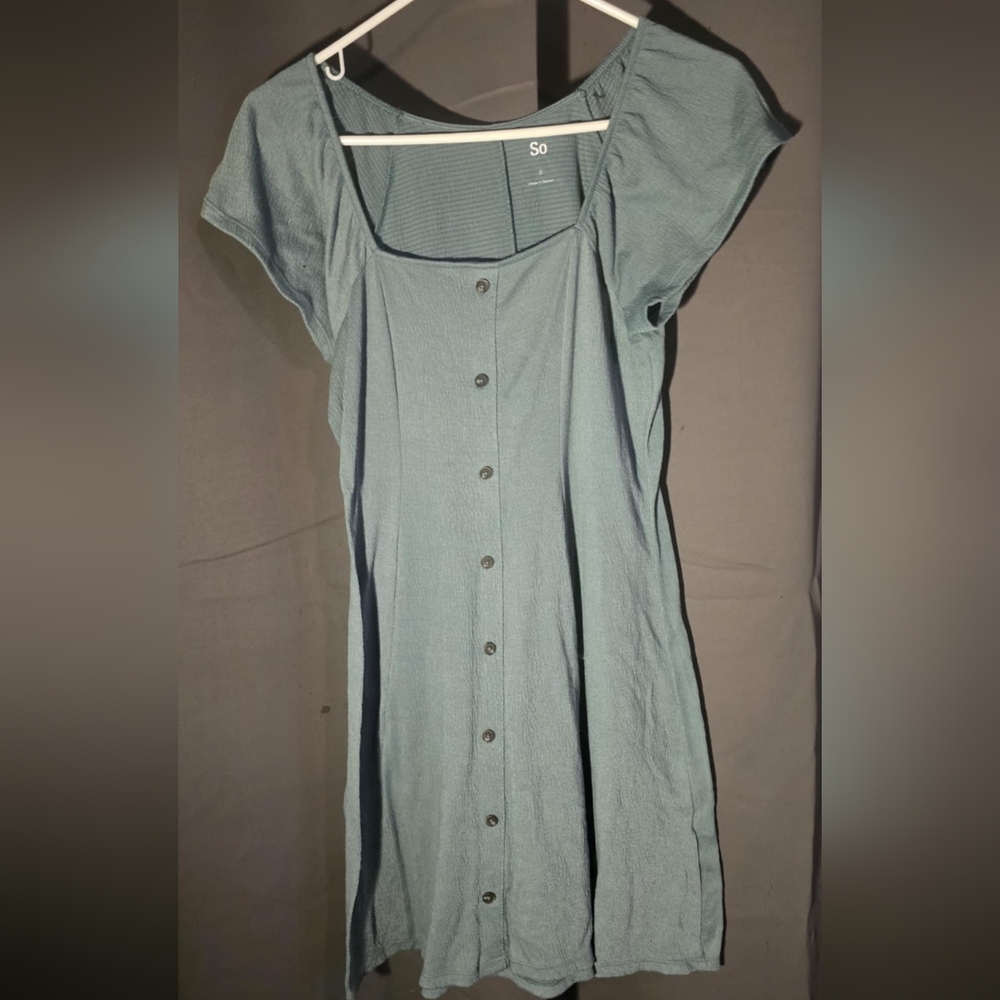 Button-Down Light Blue Dress